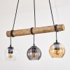 Koyoto Suspension, Boule lumineuse, Suspension Écru, Noir, 3 lumières