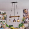 Koyoto Suspension, Boule lumineuse, Suspension Écru, Noir, 3 lumières