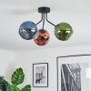 Koyoto Plafonnier, Boule lumineuse 42 cm Bleu, Vert, Cuivré, 3 lumières