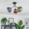 Koyoto Plafonnier, Boule lumineuse 42 cm Bleu, Vert, Clair, Cuivré, 3 lumières
