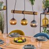 Koyoto Suspension, Boule lumineuse, Suspension Écru, Noir, 3 lumières