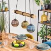 Koyoto Suspension, Boule lumineuse, Suspension Écru, Noir, 3 lumières