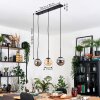 Gastor Suspension, Boule lumineuse, Suspension Ambre, Fumé, 3 lumières