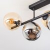 Gastor Plafonnier, Boule lumineuse Ambre, Fumé, 5 lumières