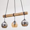 Koyoto Suspension, Boule lumineuse, Suspension Écru, Noir, 3 lumières