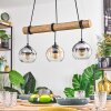 Koyoto Suspension, Boule lumineuse, Suspension Écru, Noir, 3 lumières