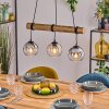 Koyoto Suspension, Boule lumineuse, Suspension Écru, Noir, 3 lumières