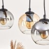 Koyoto Suspension, Boule lumineuse, Suspension Écru, Noir, 3 lumières