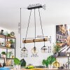 Koyoto Suspension, Boule lumineuse, Suspension Écru, Noir, 3 lumières