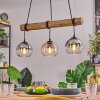 Koyoto Suspension, Boule lumineuse, Suspension Écru, Noir, 3 lumières