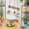 Koyoto Suspension, Boule lumineuse, Suspension Écru, Noir, 3 lumières