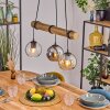 Koyoto Suspension, Boule lumineuse, Suspension Écru, Noir, 3 lumières