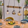 Koyoto Suspension, Boule lumineuse, Suspension Écru, Noir, 3 lumières