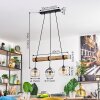Koyoto Suspension, Boule lumineuse, Suspension Écru, Noir, 3 lumières