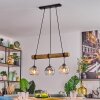 Koyoto Suspension, Boule lumineuse, Suspension Écru, Noir, 3 lumières
