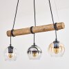 Koyoto Suspension, Boule lumineuse, Suspension Écru, Noir, 3 lumières