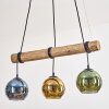 Koyoto Suspension, Boule lumineuse, Suspension Écru, Noir, 3 lumières