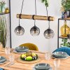 Koyoto Suspension, Boule lumineuse, Suspension Écru, Noir, 3 lumières