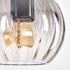 Koyoto Suspension, Boule lumineuse, Suspension Écru, Noir, 3 lumières