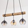 Koyoto Suspension, Boule lumineuse, Suspension Écru, Noir, 3 lumières