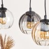 Koyoto Suspension, Boule lumineuse, Suspension Écru, Noir, 3 lumières