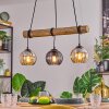 Koyoto Suspension, Boule lumineuse, Suspension Écru, Noir, 3 lumières