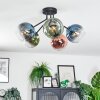 Koyoto Plafonnier, Boule lumineuse 52 cm Bleu, Vert, Clair, Cuivré, 5 lumières