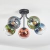 Koyoto Plafonnier, Boule lumineuse 52 cm Bleu, Vert, Clair, Cuivré, 5 lumières