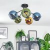 Koyoto Plafonnier, Boule lumineuse 52 cm Bleu, Or, Vert, 5 lumières
