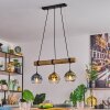 Koyoto Suspension, Boule lumineuse, Suspension Écru, Noir, 3 lumières