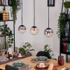 Gastor Suspension, Boule lumineuse, Suspension Ambre, Clair, Fumé, 3 lumières