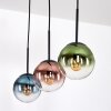 Gastor Suspension, Boule lumineuse, Suspension Bleu, Vert, Clair, Cuivré, 3 lumières