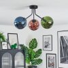 Gastor Plafonnier, Boule lumineuse Bleu, Vert, Cuivré, 3 lumières