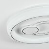 Rarel Plafonnier LED Argenté, Blanc, 1 lumière