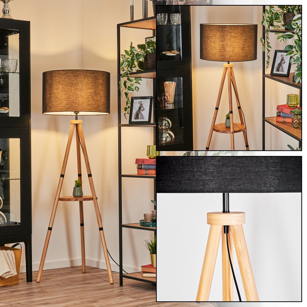 Flemming Lampadaire Écru, Noir, 1 lumière main product photo