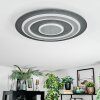 Lidor Plafonnier LED Noir, 1 lumière