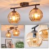 Koyoto Plafonnier, Boule lumineuse Ambre, 2 lumières
