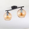 Koyoto Plafonnier, Boule lumineuse Ambre, 2 lumières