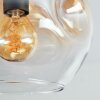 Ripoll Plafonnier, Boule lumineuse Ambre, Clair, Fumé, 3 lumières