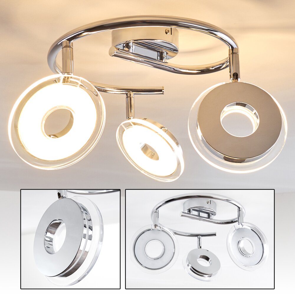 Spot Prag LED Chrome, 3 lumières main product photo