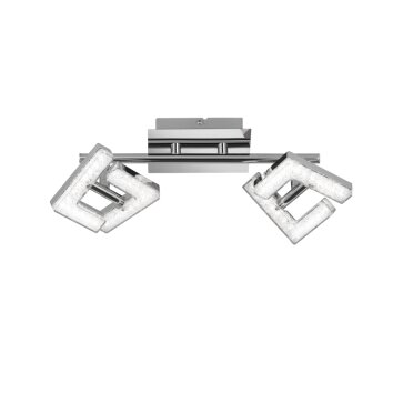 Plafonnier Wofi LEA Chrome, 2 lumières Plafonnier Wofi LEA Chrome, 2 lumières