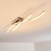 Plafonnier Kalandi LED Nickel mat, 2 lumières