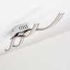Plafonnier Kalandi LED Nickel mat, 2 lumières