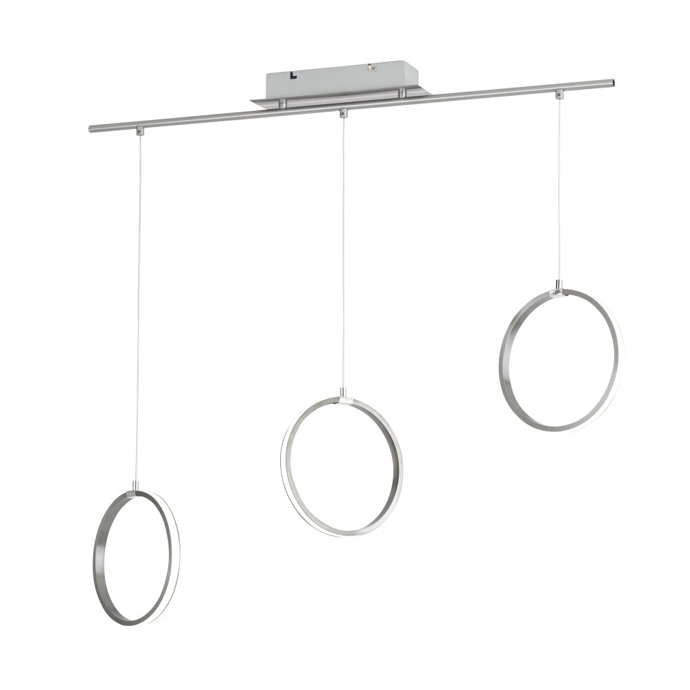 Suspension Eglo TAMASERA LED Nickel mat, 3 lumières main product photo