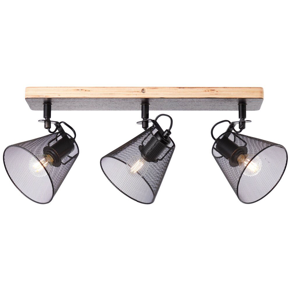 Spot Brilliant Whole Bois foncé, Noir, 3 lumières main product photo
