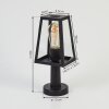 Borne lumineuse Juanico Clair, Noir, 1 lumière