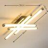 Plafonnier ISKUT LED Chrome, 4 lumières