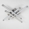 Plafonnier ISKUT LED Chrome, 4 lumières