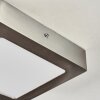 Plafonnier Finsrud LED Nickel mat, 1 lumière