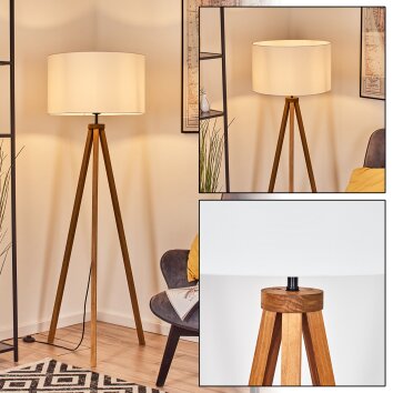 Flemming Lampadaire Écru, Noir, 1 lumière Flemming Lampadaire Écru, Noir, 1 lumière